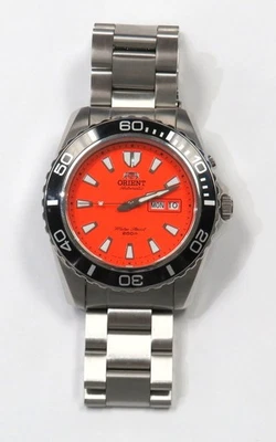 Orient Mako XL Orange Men's Automatic Diver's Watch 200m *READ* - Image 1 of 4