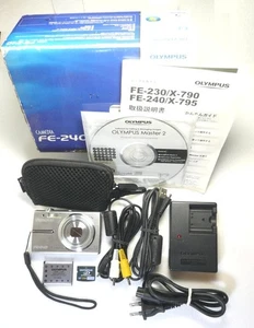 OLYMPUS FE-240 Compact Digital Camera with 2GB xD-Picture Card Excellent - Picture 1 of 12