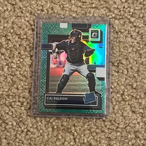 2022 Panini Optic Green Dragon Prizm Cal Raleigh Rc 68/99 - Bild 1 von 7