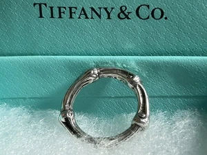 Tiffany&co 925 1996 Bamboo Ring Size 5.25 - Picture 1 of 17