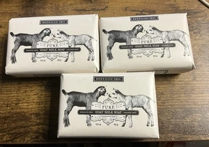 3 Beekman 1802 Pure Unscented Goat Milk Soap 3.5oz Each NEW Fast\Free Shipping - Picture 1 of 5