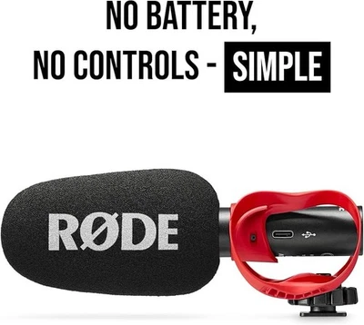 RØDE VideoMic GO II Helix | Ultra-Compact On-Camera Shotgun Microphone USB-C 3.5 - Image 1 of 4