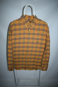 Burberry London Vintage N Sussex Mustard Nova Check Button Down Hemd Herren XL - Bild 1 von 11