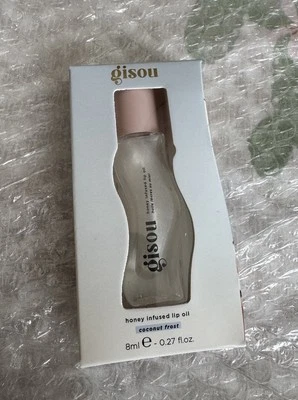 Gisou COCONUT FROST honey infused lip oil Full size New IN BOX coconut frost