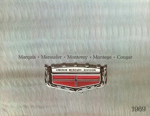 1969 Mercury Cougar Cyclone Marauder Marquis Montego FL Händler Verkaufsprospekt - Bild 1 von 1