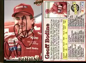 Geoff Bodine Signed 1992 Maxx Update (Red) #U2 NASCAR Bud Moore Engineering - Picture 1 of 1