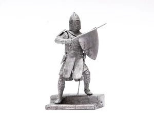 Tin 54mm Knights. Knight of St. John Acres Battle 1291 1:32 Scale Miniature - Picture 1 of 6