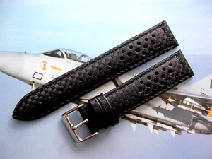 Carbon Fiber watch band strap Ballistic Sport Rally GT tropical IW SUISSE 19 20m - Picture 1 of 11