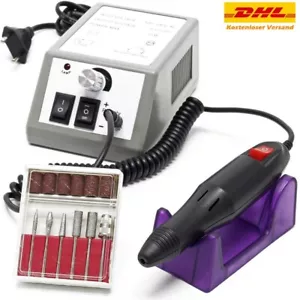 Profi Nagelfräser Elektrisch Nagelfeile Set Pediküre Maniküre Nail Art 6 Bits - Bild 1 von 11