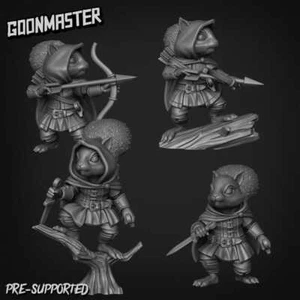 Squirrel Ranger Miniature - Fantasy, RPG, Goons Miniature, Dnd, D&D, Squirrel - Bild 1 von 6