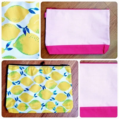 NEW! Thirty One Large Zipper Pouch Main Squeeze or Pink Block 31 - Image 1 of 3