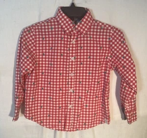 Kids Christmas plaid Christmas tree pattern collared button western shirt - Picture 1 of 9