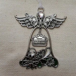 NEW Angel Ornament, "SISTER, you brighten the Holidays", from Ganz - Picture 1 of 3