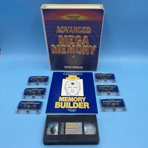 Vintage Advanced Mega Memory Kevin Trudeau Cassette Tape Set Box - Foto 1 di 13