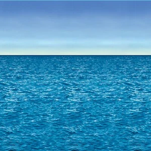 Beistle Ocean and Sky Backdrop 4' x 30' (1/Pkg) Party Decoration : Nautical - Picture 1 of 1