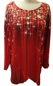 Damas Rojo Mezcla Estrellas y Rayas con Elastizamiento Añadido Reino Unido 2XL Plus Envío y devolución GRATIS - Imagen 1 de 5