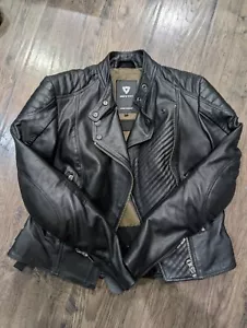 REVIT ERIN LADIES LEATHER Motocycle JACKET - BLACK - SIZE 38 - Picture 1 of 8