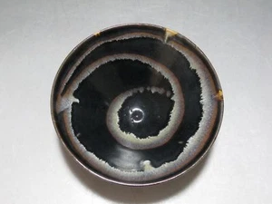 TH0031 China Jizhou Kiln black White porcelain old Bowl Painted Likeness Dragon - Picture 1 of 12