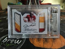 2016 Panini Flawless "Greats" Dual Patch Auto Card - Joe Montana GPJM 5/5