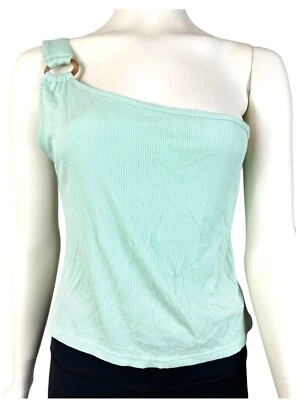 Camiseta sin mangas BB Dakota Just Ring It grande acanalada con un hombro corta $49 Foto 1 de 4