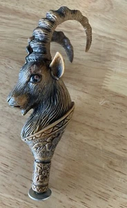 Vintage Goat Gazelle Antelope Hard Plastic Bottle Wine Stopper 6" Decoration Toy - Picture 1 of 9