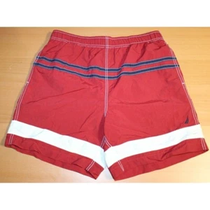 Mens Nautica Drawstring Mesh Lined Swim Suit Board Shorts Trunks Medium Beach - Picture 1 of 6