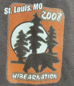 2008 Bear Hibearnation St. Louis Missouri T-shirt Brown Sz 3XL Gay Fetish Pride - Picture 1 of 9