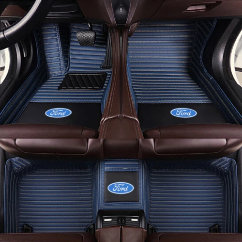 Car Floor Mats For F-150 2000-2023 Carpets Waterproof All models Front Rear Rug Foto 1 de 4