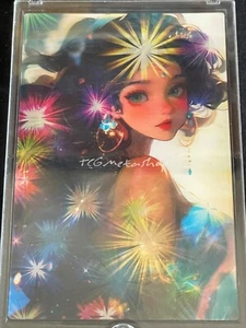 🔥 Carta Grande Lenticolare 3D Anime Ragazza Carina Regalo da Collezione - Foto 1 di 1