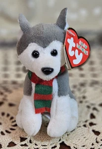 Ty Sleds the Siberian Husky Hund Baby Beanie mit Original Etikett - Bild 1 von 5
