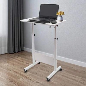 Adjustable Height Standing Desk, Portable Laptop Desk, Rolling Computer Stand - Picture 1 of 17