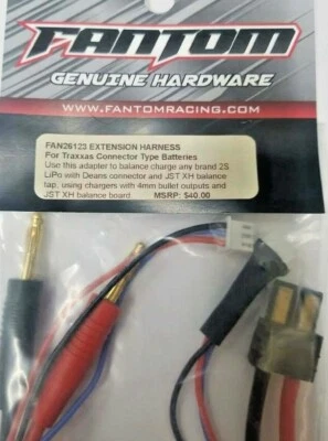 2S Balance Charge Leads 4mm Bullet Charger for Orig TX Battery Fantom FAN26123  Foto 1 de 2
