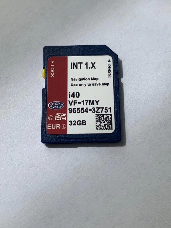 Genuine HYUNDAI i40 SAT NAV NAVIGATION SD CARD UK EUROPE 2025 MAP 96554-3Z751 - Image 1 of 2