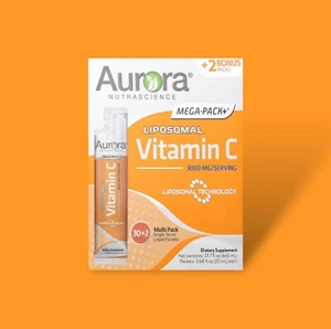Aurora Nutrascience, Mega-Pack+ Liposomal Vitamin C, 3.000 mg, 32 Päckchen - Bild 1 von 2