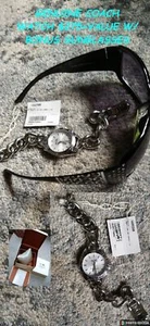NWT/NEW Stainless Ladys Chain Bracelet Tristen 14502309 Coach Watch $275+V+BONUS - Picture 1 of 11