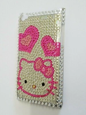 Rare Hello Kitty Dazzled Diamond Snap On Case Cover For IPOD TOUCH 4G 4th GEN - Image 1 of 3