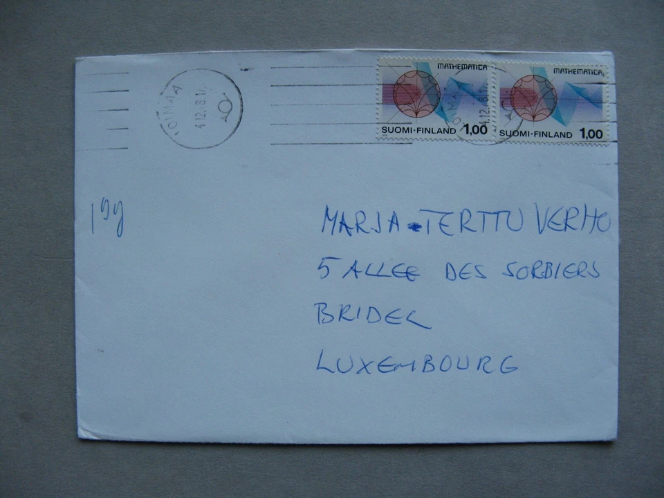 FINLAND, cover to Germany 1978, MATHEMATICA congress - Image 1 of 1