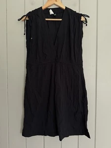Lauren Ralph Lauren Farrah Swim Cover-Up Dress L Large Black V-Neck Sleeveless - Picture 1 of 4