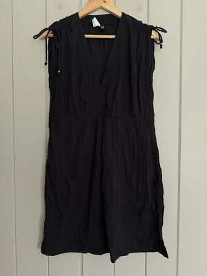 Lauren Ralph Lauren Farrah Swim Cover-Up Dress L Large Black V-Neck Sleeveless - Image 1 of 4