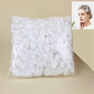 White Disposable headgear 100pcs/set Waterproofing for Home and Hair Salon use - Picture 1 of 6