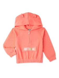 365 Kids from Garanimals Girls Quilted Cat Hoodie Size 4 - Picture 1 of 1