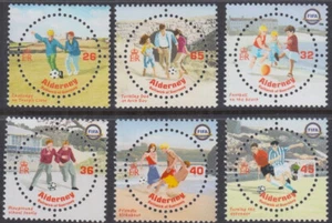 ALDERNEY Sc # 227-32 CPL MNH JUEGO de 6 DIFF 100a ANN FIFA, INT'L FOOTBALL ASSOC - Imagen 1 de 1