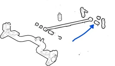 ORIGINALE 46473041 BOCCOLA ELASTICA SOSPENSIONE POSTERIORE DOBLO FIORINO STRADA - Immagine 1 di 4