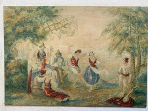 THE TARANTELLA DANCE Por BAXTER PROCESO IMPRESIÓN EN COLOR c1850 - Imagen 1 de 3