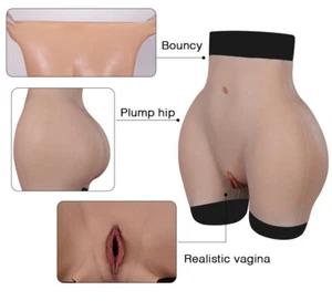 Silikonhose Hüftlift Butt Enhancer Höschen Crossdresser gefälschte Vagina Höschen - Bild 1 von 16