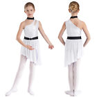 Kids Girls Dancewear Skating Dresses Sparkly Leotard Ballet Costume Performance