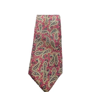 Boston Trader Vintage Paisley Seidenkrawatte burgunderrot marineblau elegant formelle Kleidung Z-62 - Bild 1 von 4