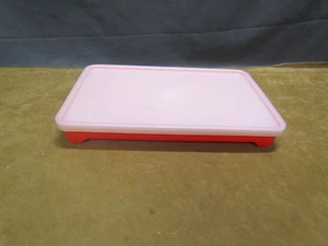 Klar & Rot Tupperware Speck Aufschnitt Feinkost Hot Dog Halter Fleisch Marinade 1292-1 - Bild 1 von 7