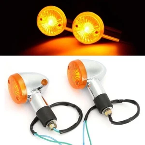 Pair Motorcycle Turn Signal Light For Honda Shadow ACE/Aero/Spirit 1100 750A - Picture 1 of 11