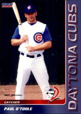 2003 Daytona Cubs Choice #22 Paul O'Toole South Bend Indiana IN Baseball Card